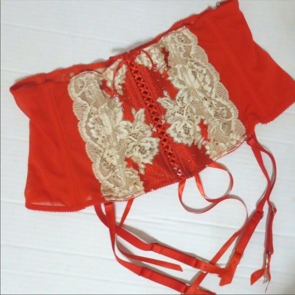 Corset garters victorias secret